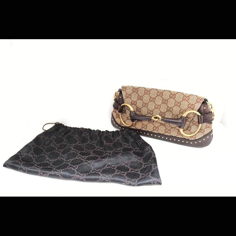 GUCCI HORSEBIT CLUTCH BAGUETTE